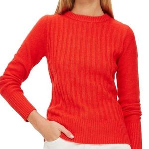 Crew Neck Orange Topshop Sweater / Size: S